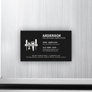 Handyman Home Repair Magnetic Cartão de visita