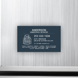 Handyman Home Repair Magnetic Cartão de visita