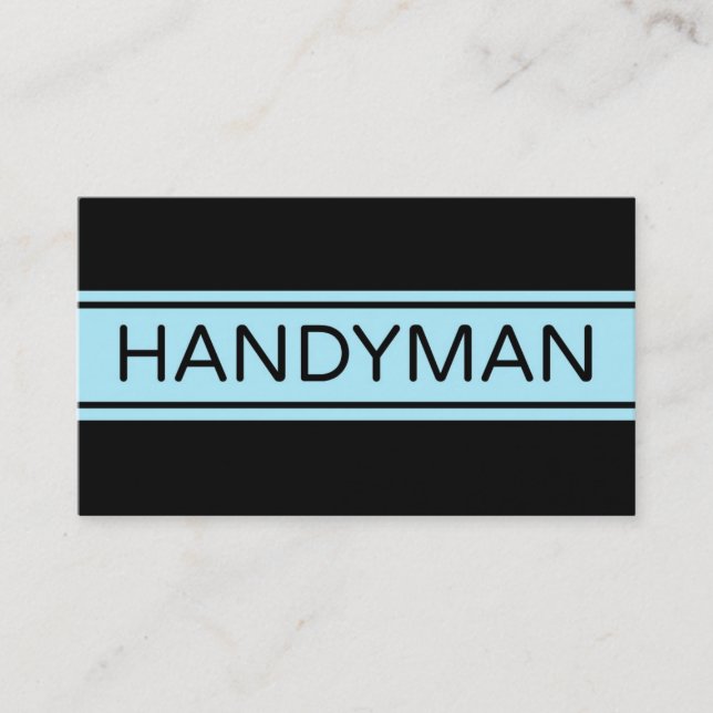 Handyman Stripe Cartão de visita (Frente)