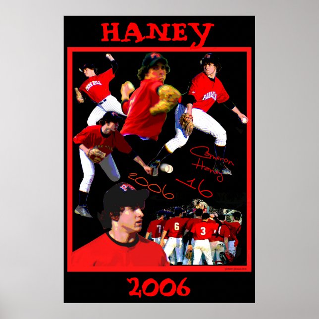 Haney Baseball Poster (Frente)