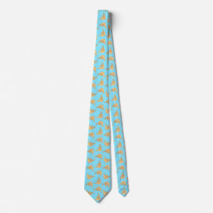 Hang Loose Shaka Havaiano teme gravata em azul cla