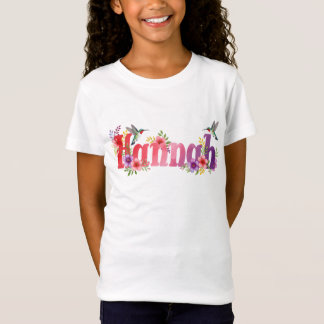 Hannah - Camisa Personalizada - Para Crianças