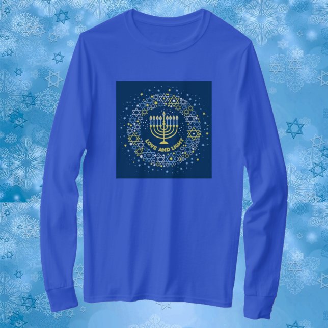Hannukah Menorah T-Shirt (Criador carregado)