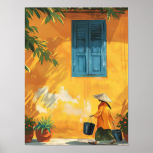 Hanoi Impressão Hanoi Ilustração Vietnã Impressão