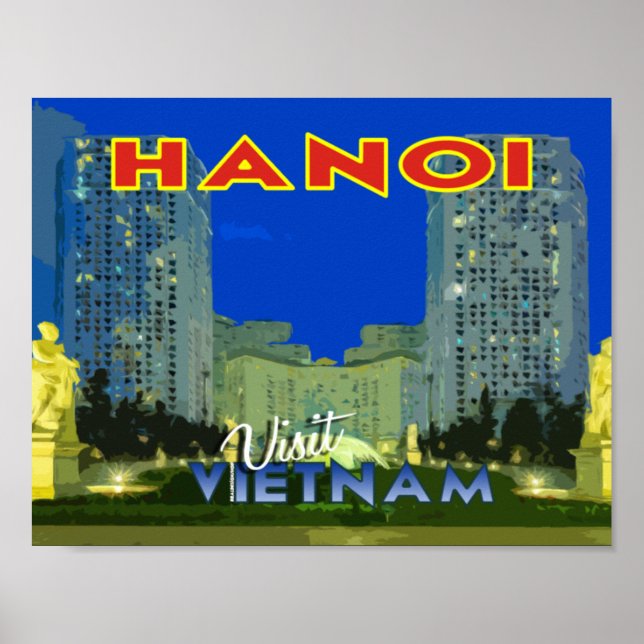 Hanoi, VIetnam, poster da série Visita... (Frente)