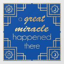 Hanukkah Art Deco Dourada Janela Cling