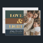 Hanukkah Chanukah Dourado Amor e Foto Clara Saudaç<br><div class="desc">Nosso cartão de Natal Dourado Chanukah / Chanukah e Feriado é uma maneira elegante e elegante de compartilhar seus desejos de Chanucá/ Chanukah com amigos, família e clientes! Com espaço para personalizar com seu nome e foto. Consultas? Envie-nos uma mensagem ou envie um email para bestdresssedbread@gmail.com. Feliz Chanukah! Precisa de...</div>