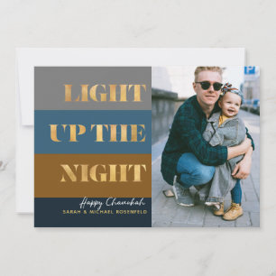 Hanukkah Chanukah traz luz Dourada para a Foto da