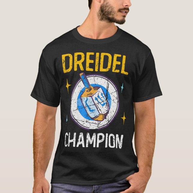 Hanukkah Dreidel Champion Jewish Spinning Top (Frente)