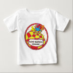 Hanukkah Dreidels Baby T-shirt<br><div class="desc">Hanukkah Dreidel T-Shirt. O design pode ser transferido para outros favoritos do Zazzle. Personalize eliminando a mensagem e adicionando a sua própria mensagem com o seu estilo de fonte, tamanho e cor favoritos. Feliz Chanukah/Hanukkah! Estilo: Baby Fine Jersey T-Shirt Sua busca pela melhor camiseta básica de criança acabou oficialmente. Feita...</div>