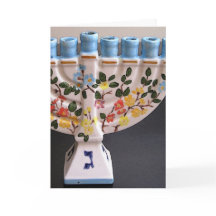 Hanukkah feliz - cartão vertical