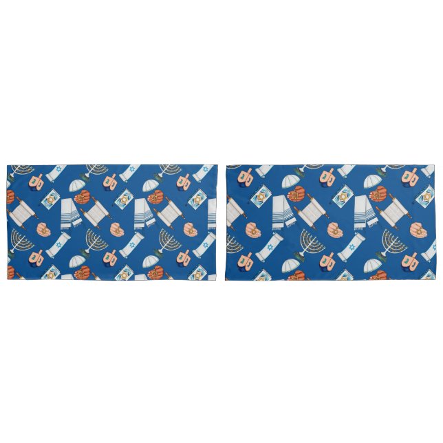 Hanukkah Fun Pillowcases (Frente - conjunto)
