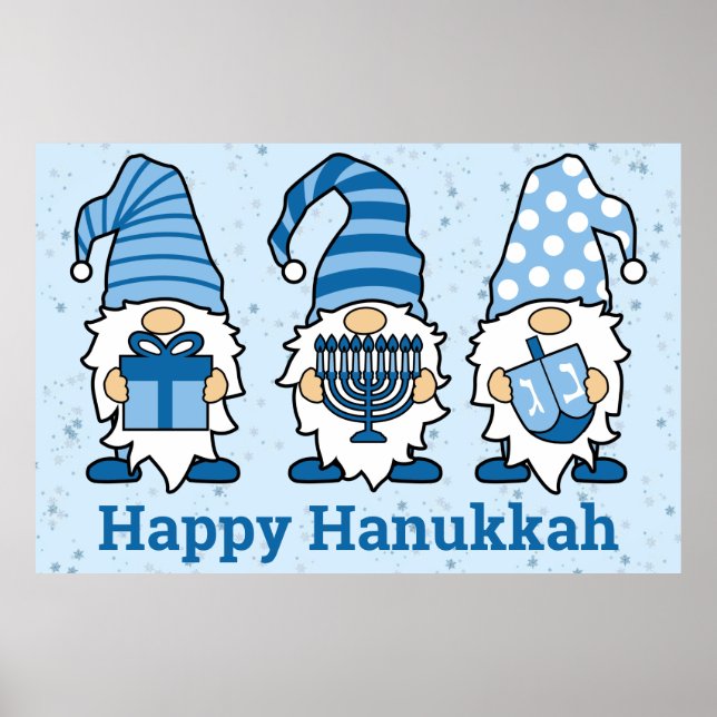 Hanukkah Gnomos Trio Poster (Frente)