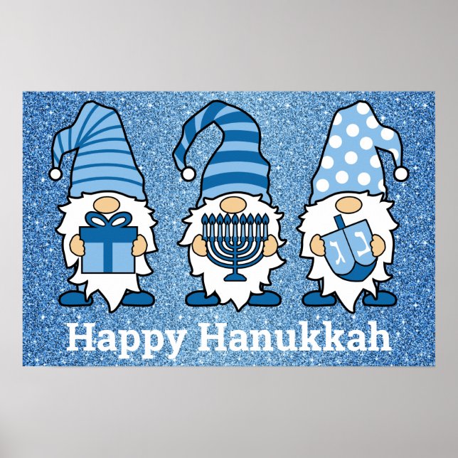 Hanukkah Gnomos Trio Poster (Frente)