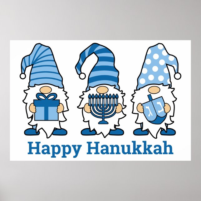 Hanukkah Gnomos Trio Poster (Frente)