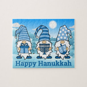 Hanukkah Gnomos Trio Quebra-cabeça