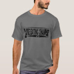 Hanukkah "Latke Eating Champion" Algodão T-Shirt<br><div class="desc">Hanukkah "Latke Eating Champion" 100% Cotton T-Shirt Escolha entre uma variedade de tamanhos de camisa, cores e estilos. Estilo: Camisa T Escura Básica Masculina Confortável, casual e flexível, nossa camiseta cor escura pesada se tornará rapidamente um dos seus favoritos. Feita com 100% algodão, veste bem em todo mundo. Nós costuramos...</div>