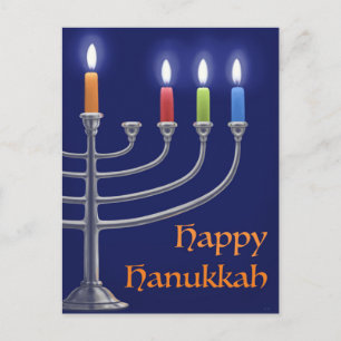 "Hanukkah Menorah." Cartão Postal