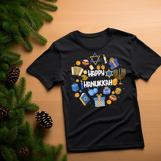 Hanukkah Menorah T-shirt   (Criador carregado)