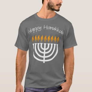 Hanukkah Menorah T-shirt Chanukah velas judaicas H