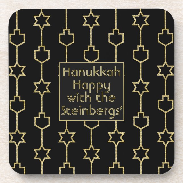 Hanukkah Porta copos Chanukkah Charms (Frente)