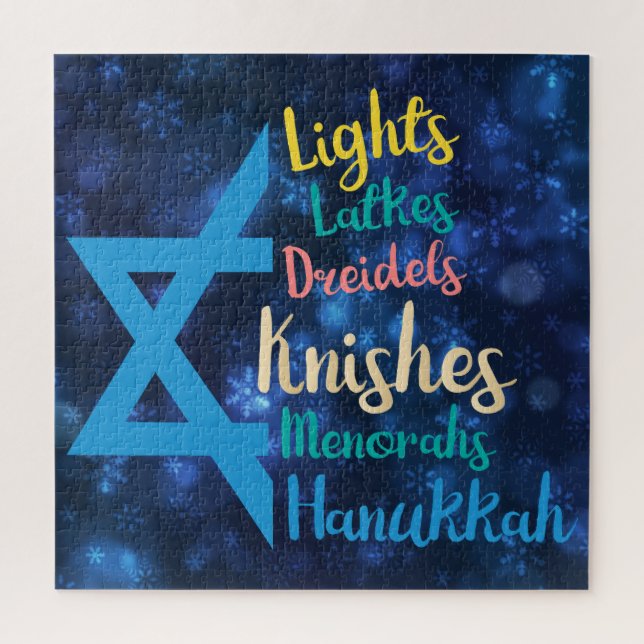 Hanukkah Quebra-cabeça (Vertical)