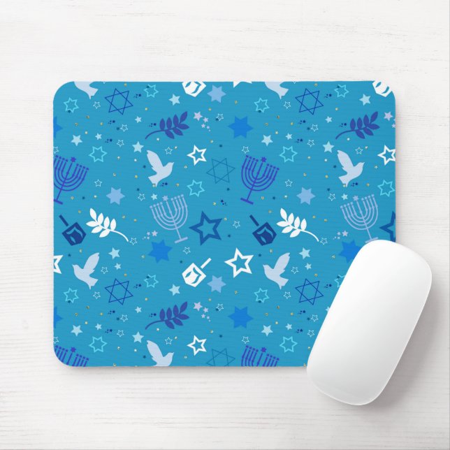 Hanukkah Stars Mousepad (Com mouse)