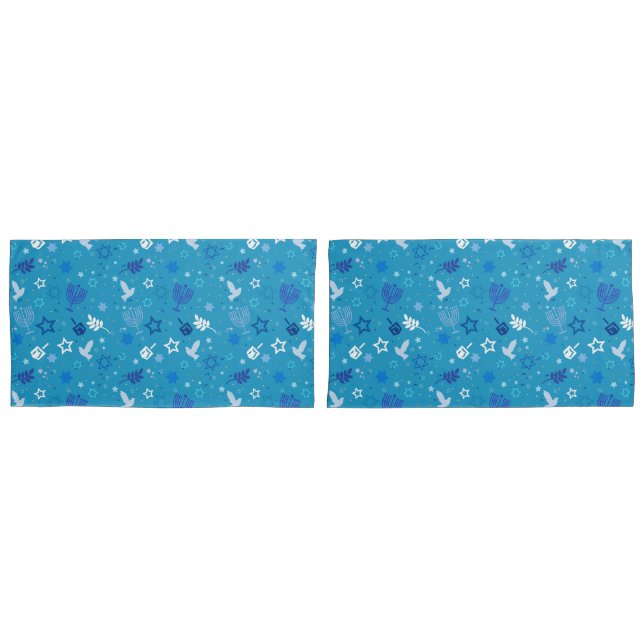 Hanukkah Stars Pillowcase (Frente - conjunto)