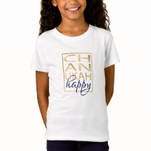 Hanukkah T-Shirt Chanukah Dourado
