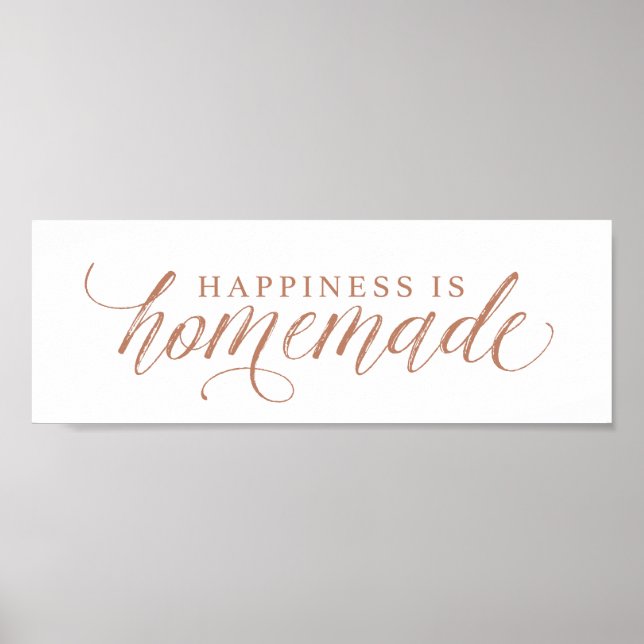 Happiness Is Homemade Poster (Frente)