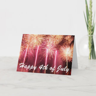 Happy 4 de julho - Cartão de Saudação