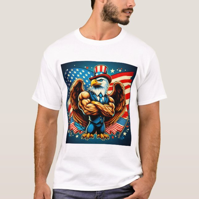 Happy 4 JULY T-shirt (Frente)