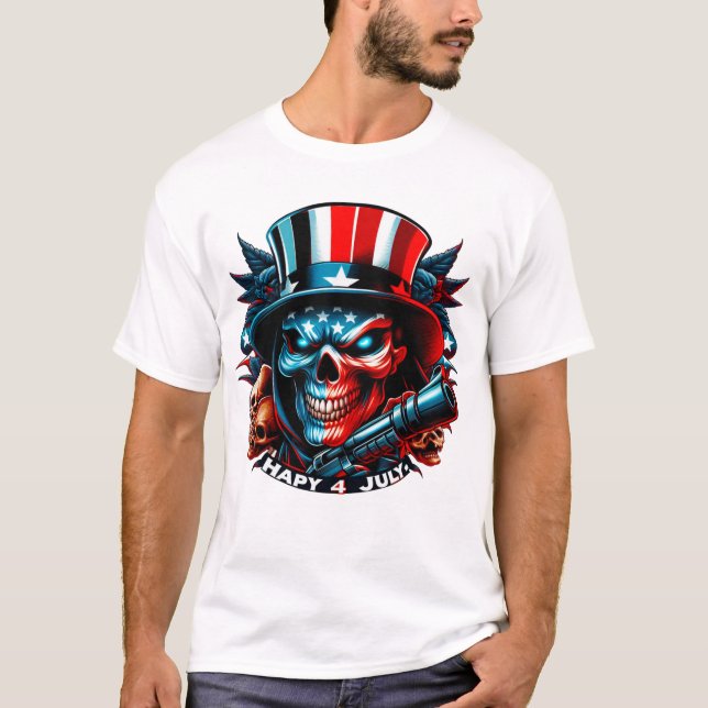 Happy 4 JULY T-shirt (Frente)
