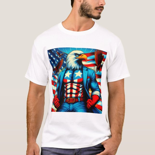 Happy 4 JULY T-shirt (Frente)