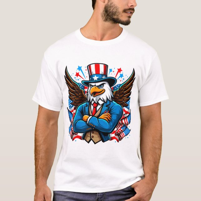 Happy 4 JULY T-shirt (Frente)