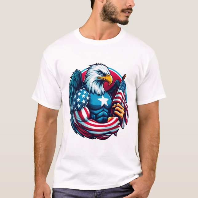 Happy 4 JULY T-shirt (Frente)
