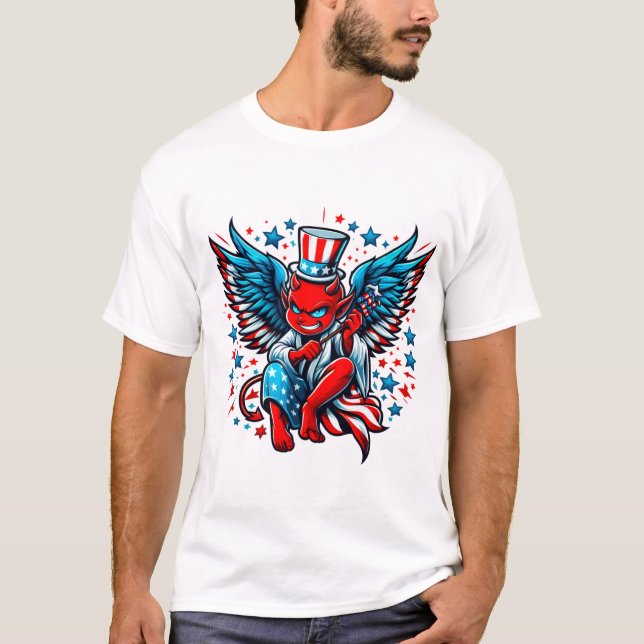 Happy 4 JULY T-shirt (Frente)