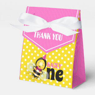 Happy Bee primeiro aniversario Party - Caixa de fa