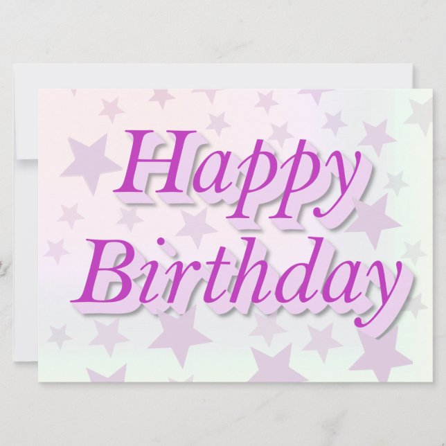 Happy birthday (Frente)