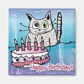 Happy Birthday Cat - íman