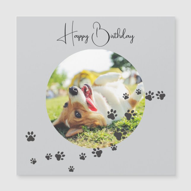 Happy Birthday from Your Furry Friend 2 Photos   (Frente)