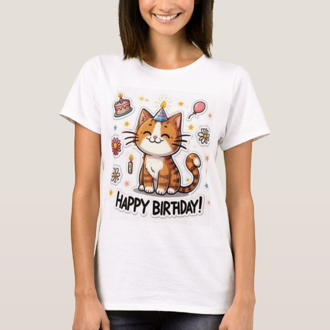 Happy Birthday  New  Collection  Design T-Shirt (Frente)