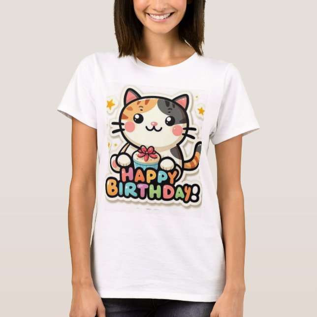 Happy Birthday  New  Collection  Design T-Shirt (Frente)