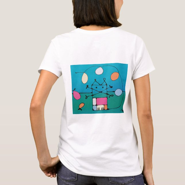 happy birthdaycat - T-shirt (Verso)