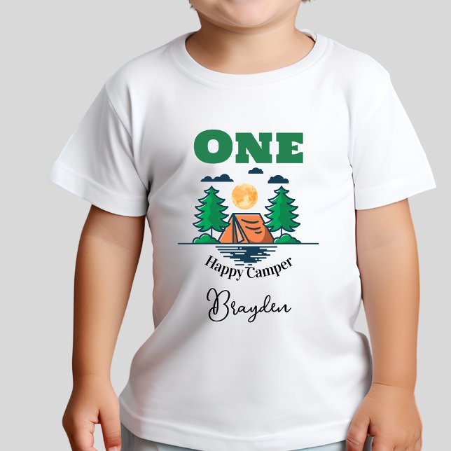 Happy Camper T-Shirt Kids Birthday Party (Criador carregado)