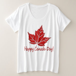 Happy Canada Day T-Shirt Mais Size Canada Shirts