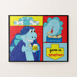 Happy Chanukah Dinosaur Jigsee Quebra-cabeça