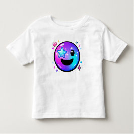 Happy Cool Smiley Face Y2K Toddler T-Shirt