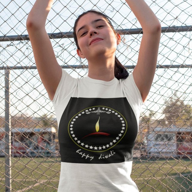 Happy Diwali Girls T-Shirt (Criador carregado)