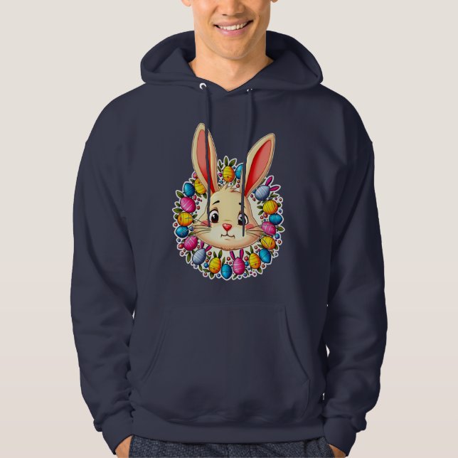 Happy Easter Bunny – Colorful Spring Art moletom (Frente)
